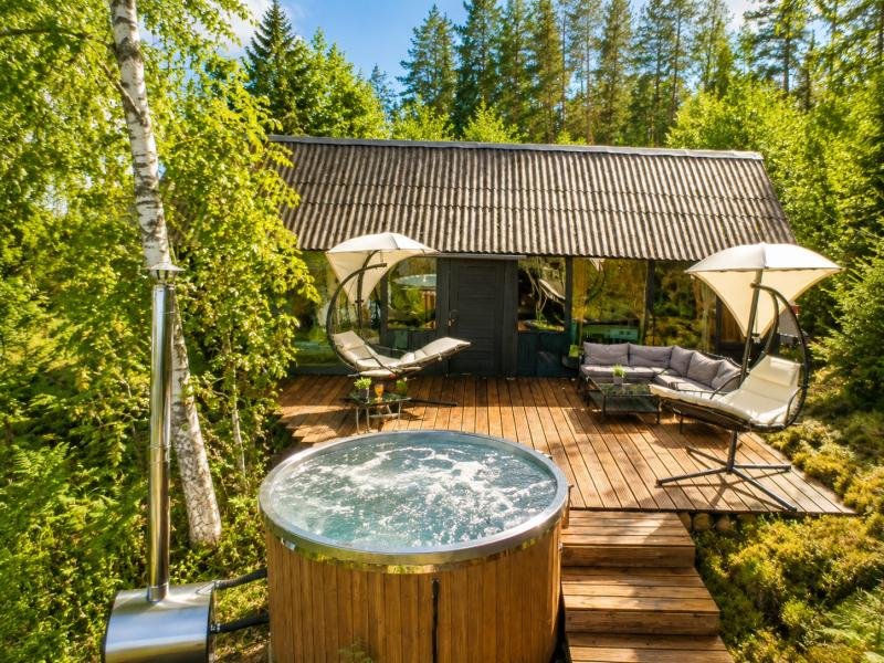 Lake Deer Park Retreat with Hot Tub & Sauna viesu nams